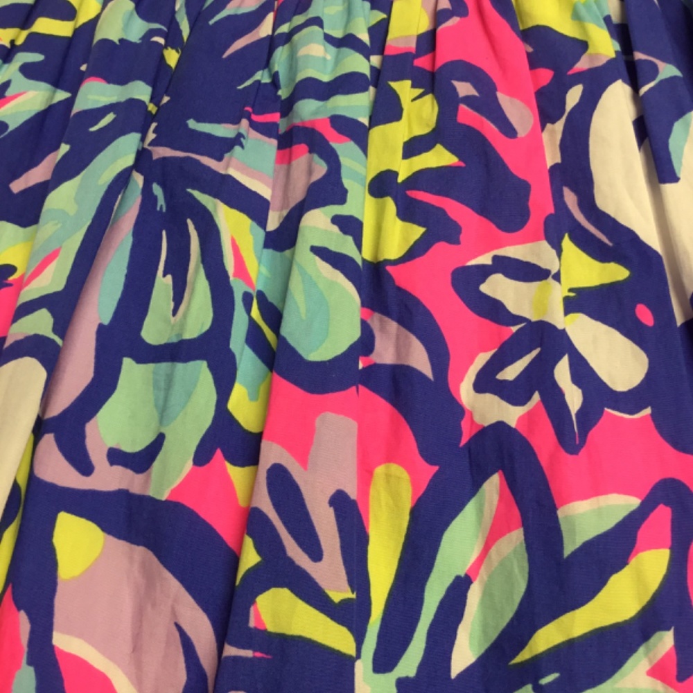 Lilly Pulitzer Floral Midi Dress in Pink, Blue, Green, Lavender - Picture 8 of 12
